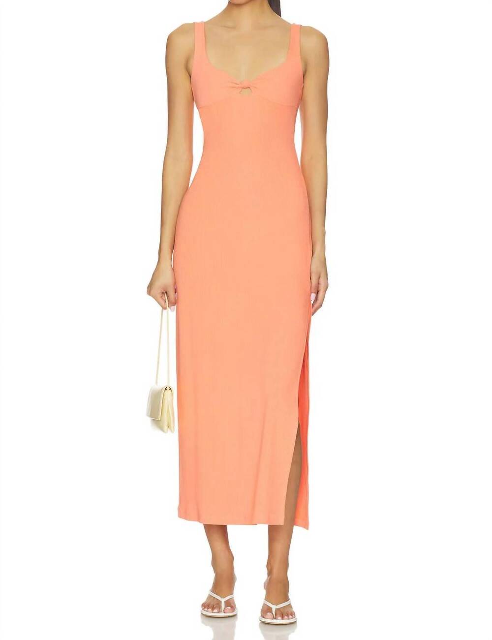 NEW L*SPACE alexis pull-on dress in coral